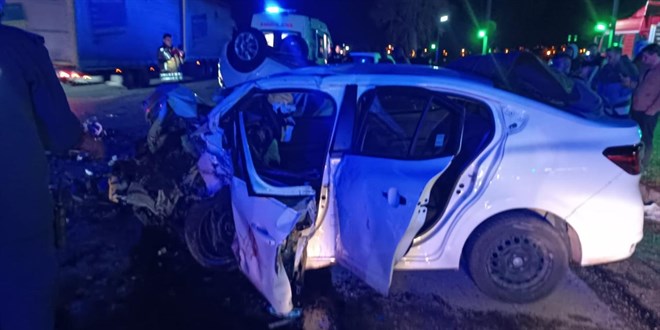 Ankara'da iki otomobilin çarpıştığı kazada 2 kişi öldü, 1 kişi yaralandı