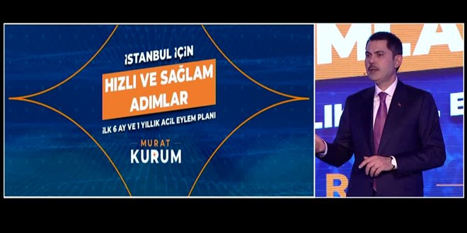 İBB Başkan adayı Kurum, ilk 6 ay ve 1 yıllık acil eylem planını açıkladı