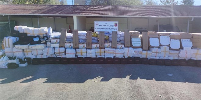 Ankara'da 5 ton kaçak tütün ele geçirildi