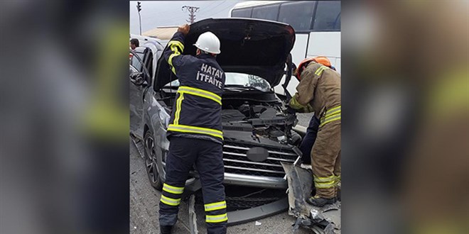 Hatay'da zincirleme kaza: 7 yaralı