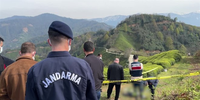 Rize'de ya ay bahesinde erkek cesedi bulundu