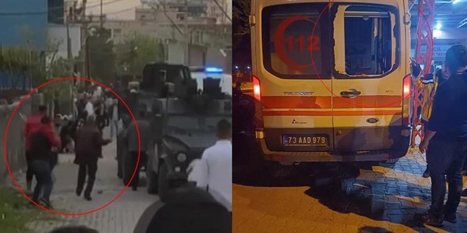 Kavgada yaralananlara müdahale eden sağlıkçılara taşlı saldırı