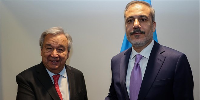 Bakan Fidan, BM Genel Sekreteri Guterres ile görüştü
