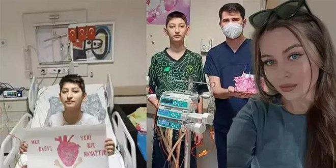 Melek'in kalbi, 2,5 yıldır nakil bekleyen liseli Furkan'a nakledildi