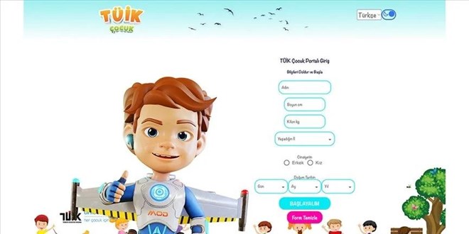 'TÜİK Çocuk' portalı güncellendi