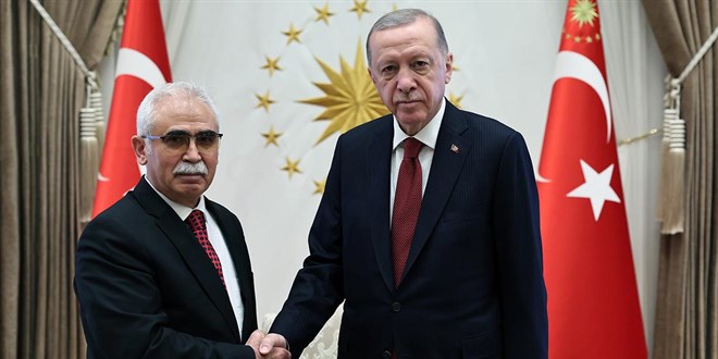 Cumhurbaşkanı Erdoğan, AYM Başkanı Özkaya'yı kabul etti