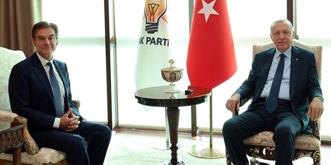 Cumhurbaşkanı Erdoğan, Prof. Dr. Öz'ü kabul etti