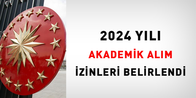 2024 yl Akademik alm izinleri belirlendi