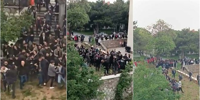 Gazi Üniversitesi'nde Filistin'e destek eylemine ırkçı müdahale!
