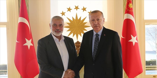 Erdoğan, Hamas Siyasi Büro Başkanı Heniye ile görüştü