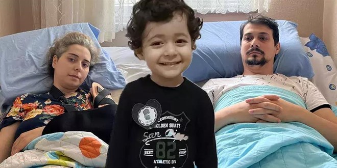 Küçük Mert, korkunç kazada camdan fırlayarak can verdi