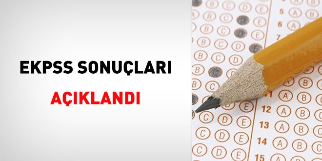 EKPSS sonuçları açıklandı