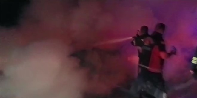 Erzincan'da kaza sonrası alev alarak yanan araçtaki 1 kişi öldü