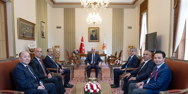Kurtulmuş, Türk dünyası ülkelerinden gelen Sayıştay başkanlarını kabul etti