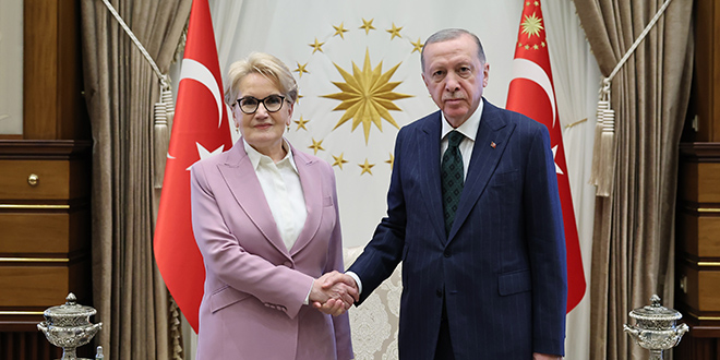 Cumhurbaşkanı Erdoğan, Akşener'i kabul etti