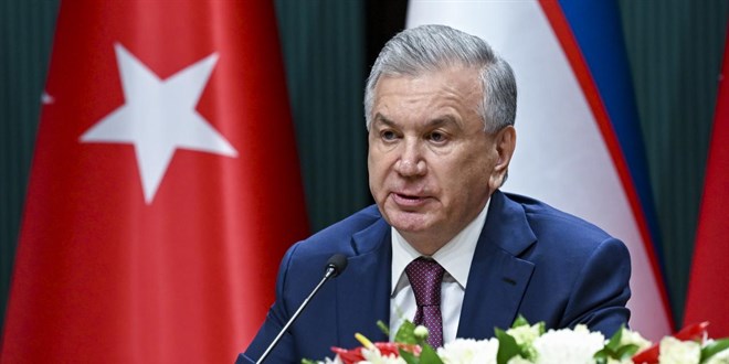 Özbekistan Cumhurbaşkanı Mirziyoyev'e Devlet Nişanı tevcih edildi