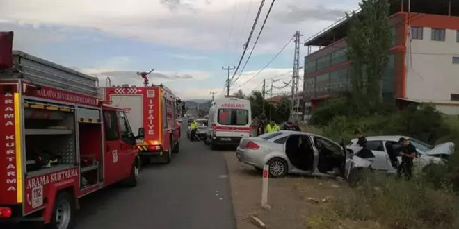 Malatya'da kaza: 1 ölü, 4 yaralı