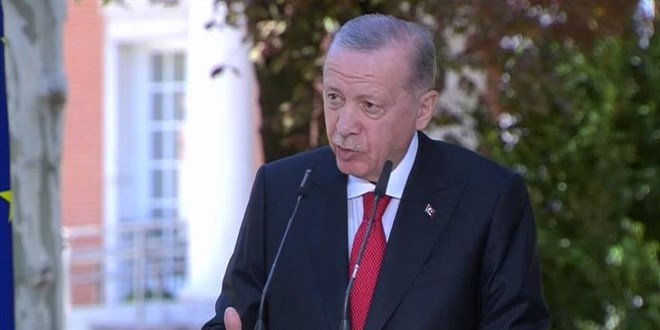 Cumhurbaşkanı Erdoğan'dan İspanya'ya 'Filistin' teşekkürü