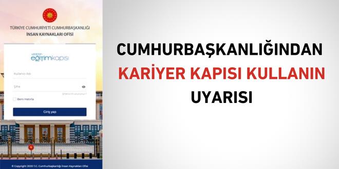 CB'den ilanlarda Kariyer Kapısı kullanın uyarısı!