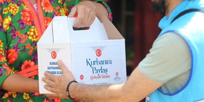 TDV, Filistinliler için aldığı kurbanlıkların kesimine Mısır'da başladı
