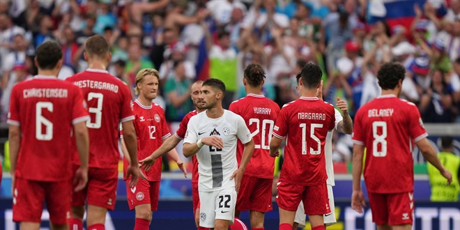 Danimarka, öne geçtiği maçta Slovenya ile berabere kaldı