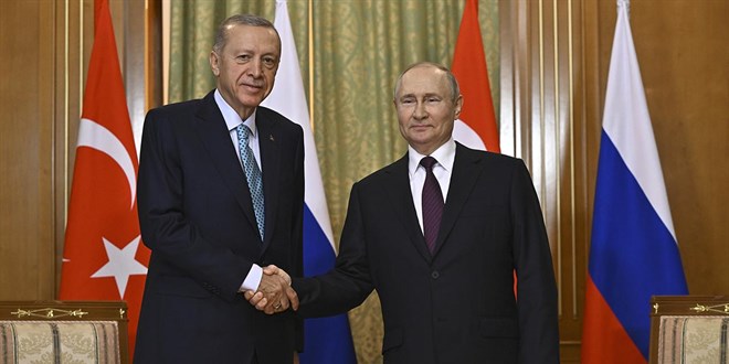 Cumhurbaşkanı Erdoğan Putin'le görüştü
