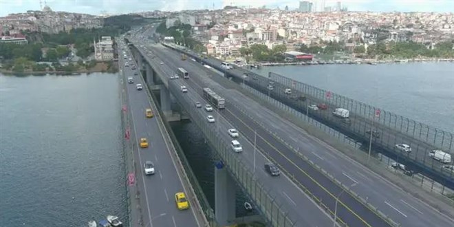 Haliç Köprüsü'ndeki asfalt yenileme çalışmaları tamamlandı