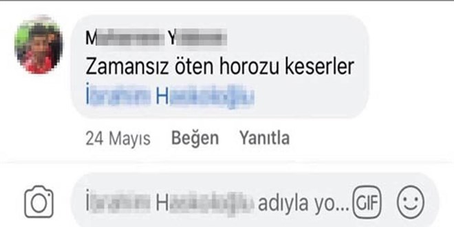 Atasözü ile tehdide 3 ay 22 gün hapis cezası