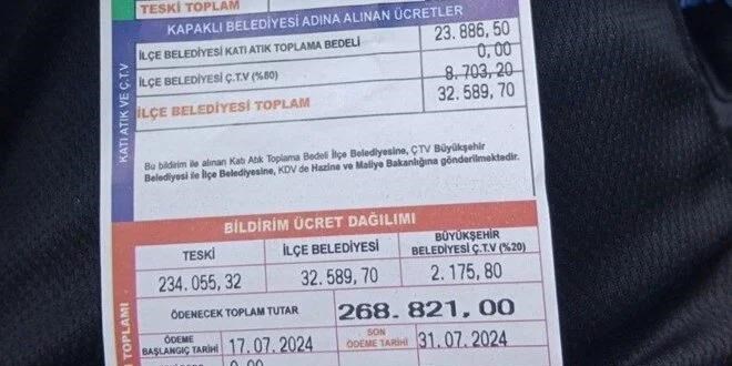 Evine gelen 268 bin lira su faturasıyla neye uğradığı şaşırdı