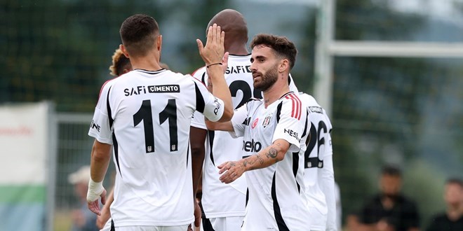 Beşiktaş, hazırlık maçında geriden gelip 5 golle kazandı