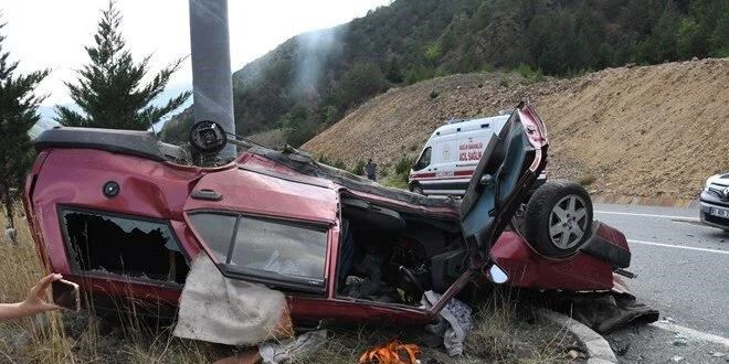 Gümüşhane'de trafik kazasında 1 kişi öldü, 9 kişi yaralandı
