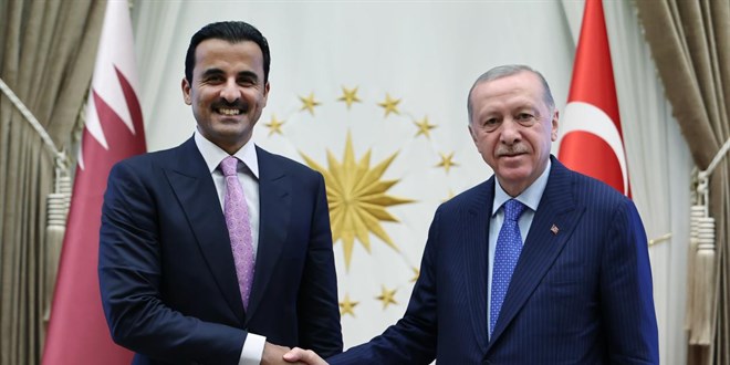 Cumhurbaşkanı Erdoğan Al Sani ile bir araya geldi