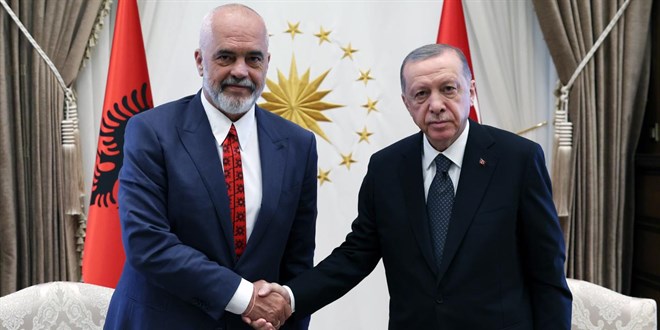 Cumhurbaşkanı Erdoğan Arnavutluk Başbakanı ile görüştü