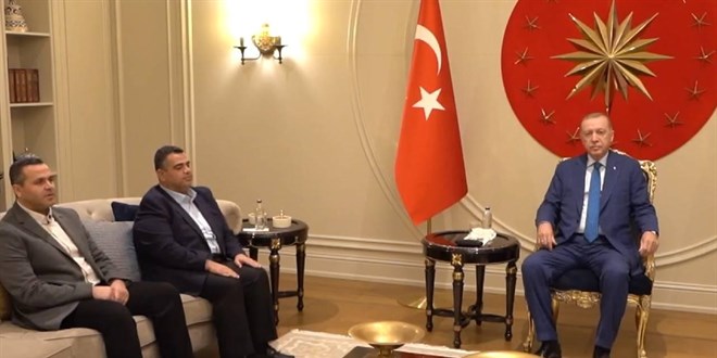 Cumhurbaşkanı Erdoğan, İsmail Haniye'nin oğullarını kabul etti
