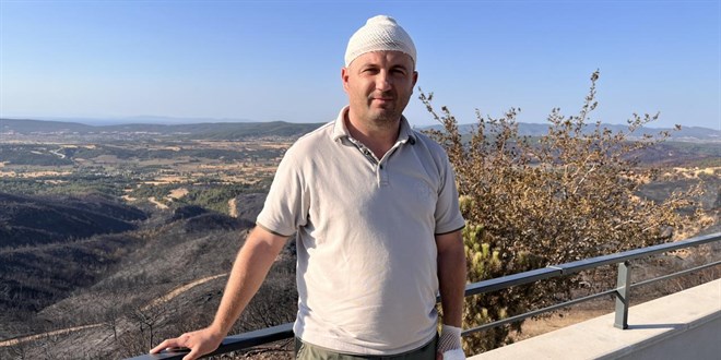 Orman yangınına giderken kaza geçiren ekip iyileşmeden görevlerine döndü