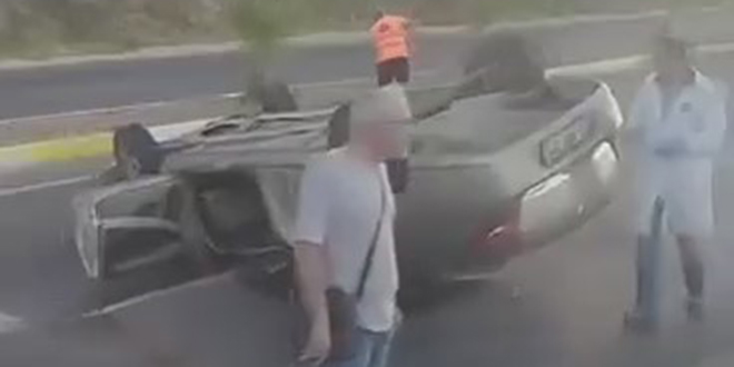 Balıkesir'de otomobil takla attı: 1 ölü, 4 yaralı