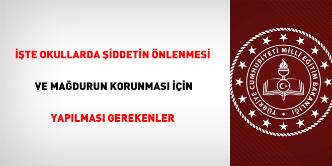 İşte okullarda şiddetin önlenmesi ve mağdurun korunması için yapılması gerekenler