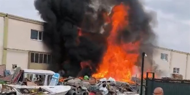 Ankara'da fabrika yangını