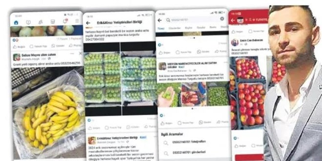 Sahte meyve ilanı ile milyonluk vurgun