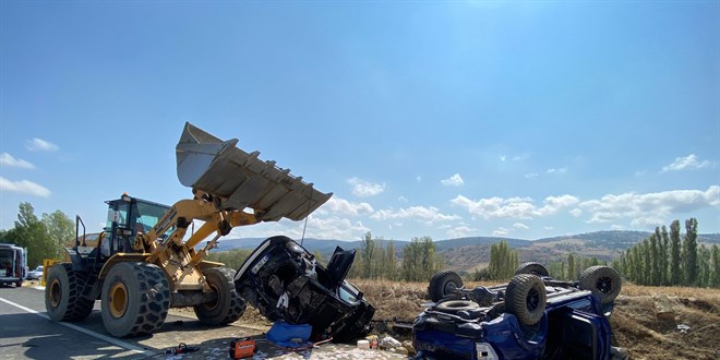 Çorum'da iki cipin çarpışması sonucu 1 kişi öldü