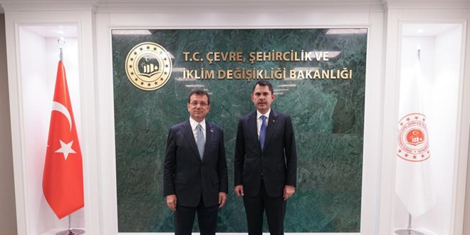 Bakan Kurum, İBB Başkanı İmamoğlu'nu kabul etti