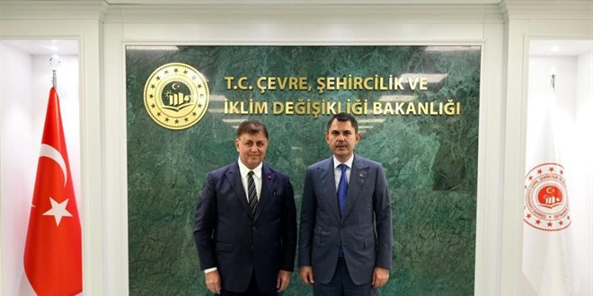 Bakan Kurum, İzmir Büyükşehir Belediye Başkanı Tugay'ı kabul etti