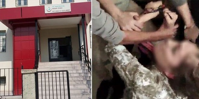 Çocuğuna rapor vermedi diye doktoru dövdü