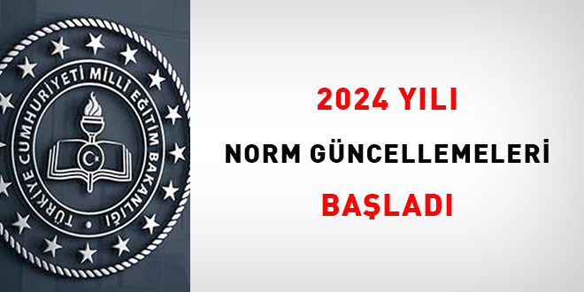 2024 yılı norm güncellemeleri başladı