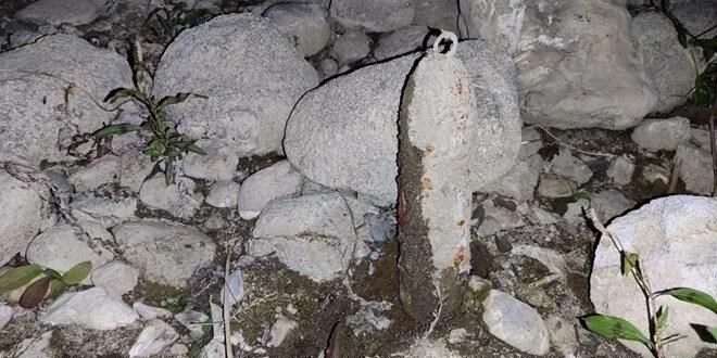 Bursa'da bulunan patlamamış top mermisi imha edildi