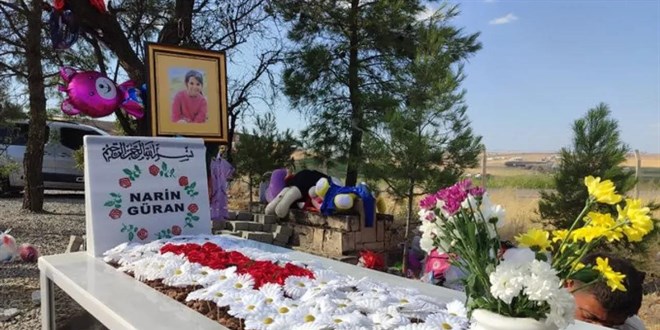 Narin Güran'a ait kemik ve doku örnekleri mezara konuldu