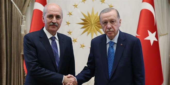 Erdoğan, TBMM Başkanı Kurtulmuş ile görüştü