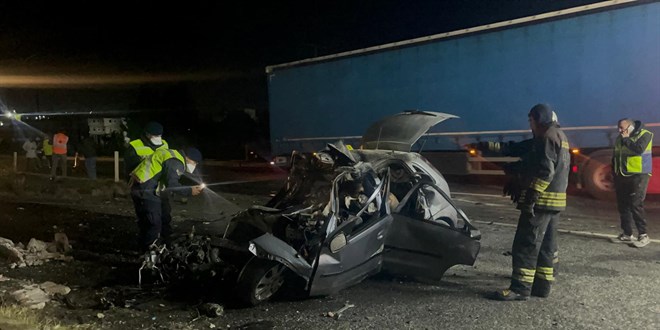 Tekirdağ'da feci kaza: 5 kişi öldü 1 kişi yaralandı