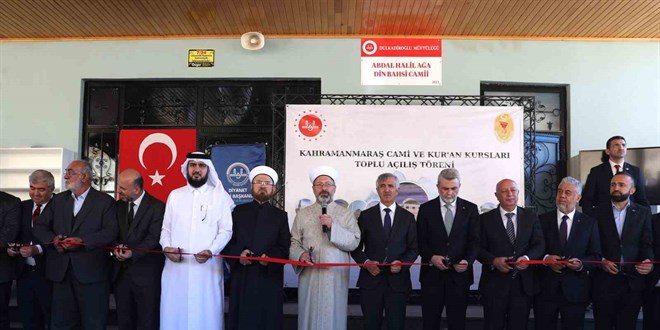 Kahramanmaraş'ta 51 cami ile 4 Kur'an kursunun açılışı yapıldı