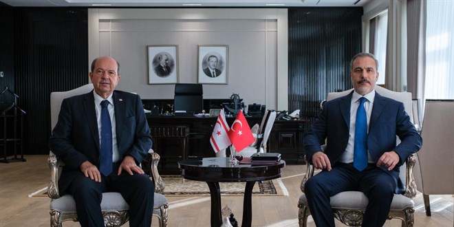 Bakan Fidan, KKTC Cumhurbaşkanı Tatar ile bir araya geldi